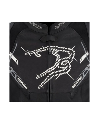 Куртка кожаная Bering SNAP Black/White фото в интернет-магазине FrontFlip.Ru