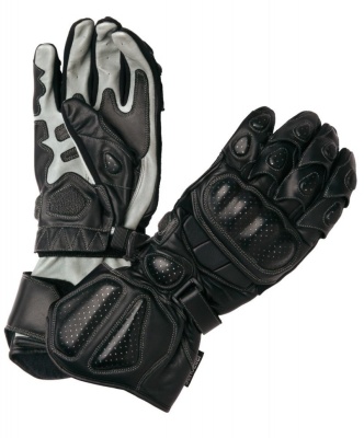Мотоперчатки Racing Pro Modeka Black/grey фото в интернет-магазине FrontFlip.Ru