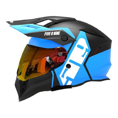 Снегоходный шлем 509 Delta R3L с подогревом GT Cyan фото в интернет-магазине FrontFlip.Ru