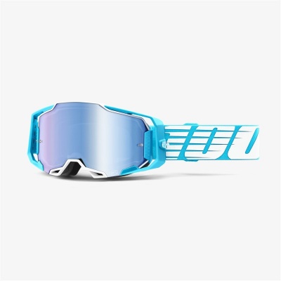 Очки 100% Armega Goggle Oversized Sky / Mirror Blue Lens (50721-250-01) фото в интернет-магазине FrontFlip.Ru