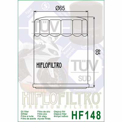 HIFLOFILTRO Масляные фильтры (HF148) фото в интернет-магазине FrontFlip.Ru