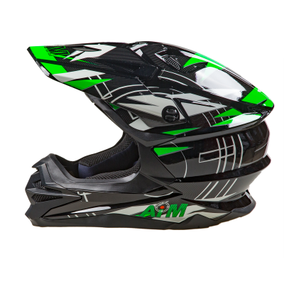 Шлем AiM JK803S Green/Black фото в интернет-магазине FrontFlip.Ru