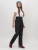 Полукомбинезон брюки горнолыжные женские черного цвета 66215Ch фото в интернет-магазине FrontFlip.Ru