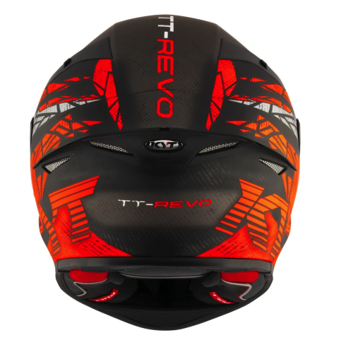 [KYT] Мотошлем TT-REVO COMBUSTION ORANGE, цвет Красный Матовый фото в интернет-магазине FrontFlip.Ru