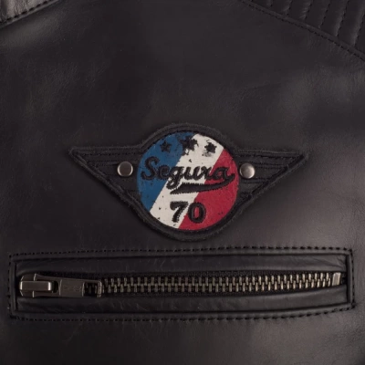 Куртка кожаная Segura RIVERTON Black фото в интернет-магазине FrontFlip.Ru