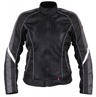 Куртка женская INFLAME GLACIAL текстиль+сетка, цвет серо-черный фото в интернет-магазине FrontFlip.Ru