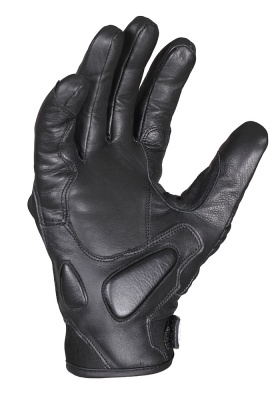 Перчатки (дорожные) мужские INFLAME STREET RACER, кожа, цвет черный фото в интернет-магазине FrontFlip.Ru