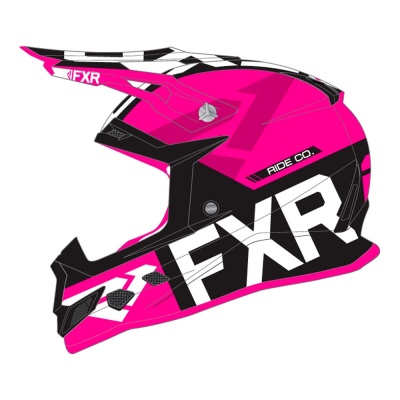 Шлем FXR Boost Evo Black/Fuchsia фото в интернет-магазине FrontFlip.Ru
