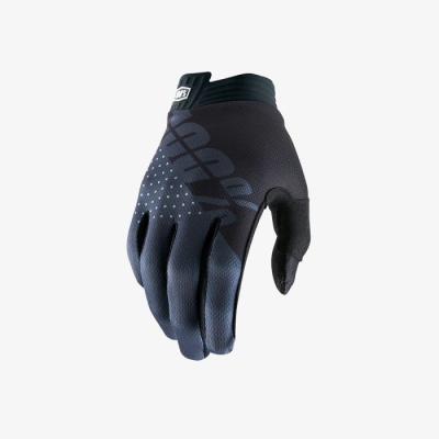 Мотоперчатки 100% ITrack Glove Black/Charcoal фото в интернет-магазине FrontFlip.Ru
