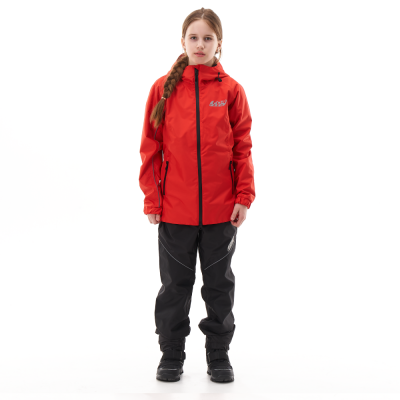 Dragonfly Комплект дождевой (куртка, брюки) EVO FOR TEEN RED (мембрана) фото в интернет-магазине FrontFlip.Ru