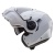 [CABERG] Мотошлем DROID, цвет Белый Металлик фото в интернет-магазине FrontFlip.Ru