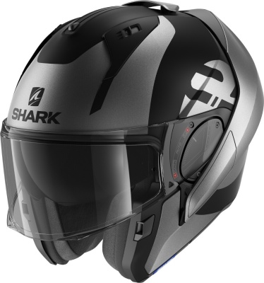 Шлем SHARK EVO ES KEDJE MAT Black/Anthracite/Black фото в интернет-магазине FrontFlip.Ru