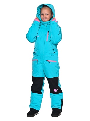 SNOW HEADQUARTER Горнолыжный комбинезон для девочки T-9081 Голубой фото в интернет-магазине FrontFlip.Ru