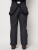 Полукомбинезон брюки горнолыжные мужские темно-серого цвета 66414TC фото в интернет-магазине FrontFlip.Ru