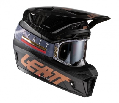 Мотошлем Leatt Moto 9.5 Carbon Helmet Kit Black фото в интернет-магазине FrontFlip.Ru