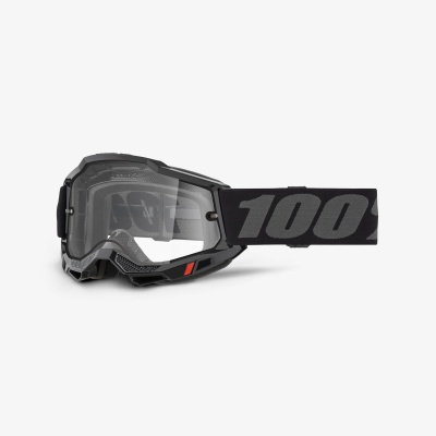 Очки 100% Accuri 2 Enduro Moto Black / Clear фото в интернет-магазине FrontFlip.Ru