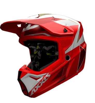 AXXIS MX803 Wolf Bandit Matt Red шлем кроссовый красный матовый фото в интернет-магазине FrontFlip.Ru