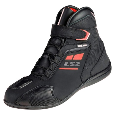 LS2 Мотоботы GARRA MAN BOOTS WP черно-красные фото в интернет-магазине FrontFlip.Ru