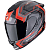 [SCORPION EXO] Мотошлем EXO-1400 EVO II LINART, цвет Черный/Красный/Серый