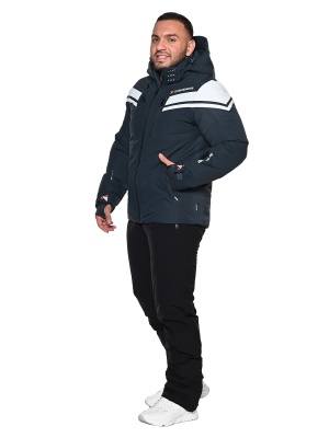 SNOW HEADQUARTER Горнолыжная куртка мужская A8985 Темно-серый фото в интернет-магазине FrontFlip.Ru