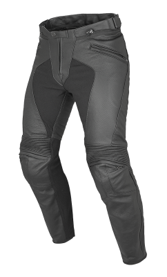 DAINESE PONY C2 LEATHER PANTS - BLACK брюки кож фото в интернет-магазине FrontFlip.Ru