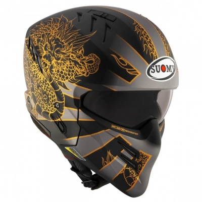 [SUOMY] Мотошлем ARMOR DRAGON, цвет Серый Матовый фото в интернет-магазине FrontFlip.Ru