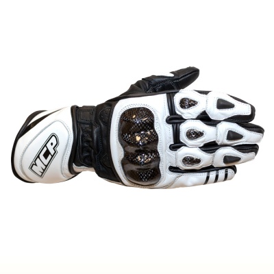 MCP Мотоперчатки спортивные Auchel черно-белый фото в интернет-магазине FrontFlip.Ru