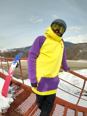 Худи SNOWBRO Шон Yellow/Purple фото в интернет-магазине FrontFlip.Ru