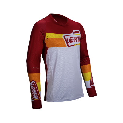 Мотоджерси Leatt Moto 4.5 Lite Jersey PitBoard Ruby фото в интернет-магазине FrontFlip.Ru