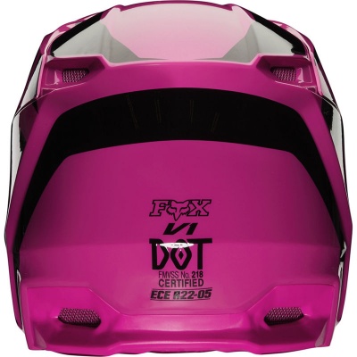 Мотошлем Fox V1 Prix Helmet Pink фото в интернет-магазине FrontFlip.Ru