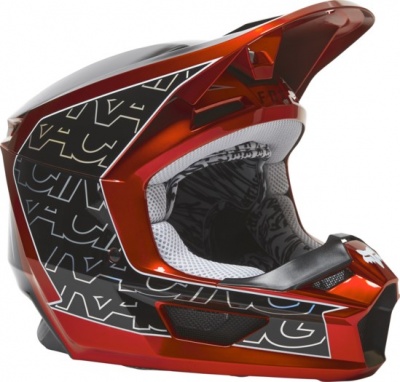 Мотошлем Fox V1 Peril Helmet Flow Red фото в интернет-магазине FrontFlip.Ru