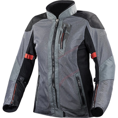 LS2 Мотокуртка женская ALBA LADY JACKET темно-серо-черный фото в интернет-магазине FrontFlip.Ru