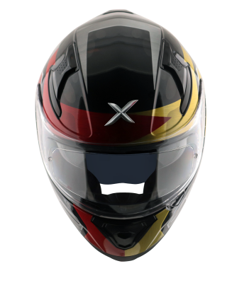 Шлем AXOR APEX CHROMTECH, цвет красный/чёрный/золото фото в интернет-магазине FrontFlip.Ru