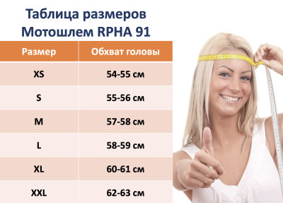 HJC Шлем RPHA91 BLAT MC1SF фото в интернет-магазине FrontFlip.Ru