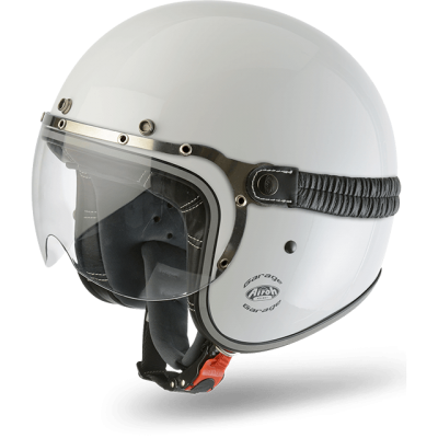 AIROH шлем открытый GARAGE COLOR WHITE GLOSS фото в интернет-магазине FrontFlip.Ru
