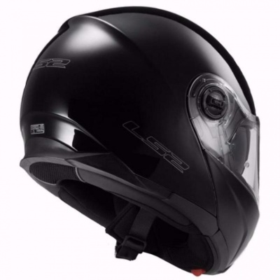 LS2 Мотошлем FF325 STROBE Solid черный фото в интернет-магазине FrontFlip.Ru