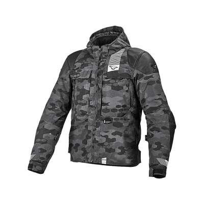 MACNA BAZOOKA Куртка ткань/кожа черн/камуфляж фото в интернет-магазине FrontFlip.Ru
