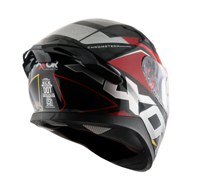 Шлем AXOR APEX CHROMTECH, цвет красный/чёрный/золото фото в интернет-магазине FrontFlip.Ru