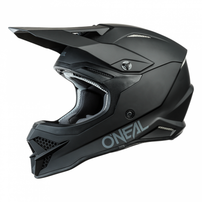Шлем кроссовый O'NEAL 3Series SOLID черный фото в интернет-магазине FrontFlip.Ru