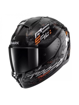 Шлем Shark RIDILL 2 MOLOKAI Black/Silver/Orange фото в интернет-магазине FrontFlip.Ru