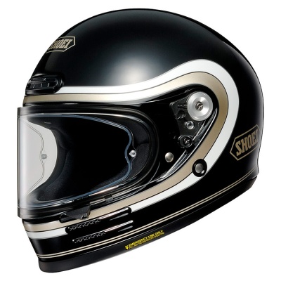 SHOEI Мотошлем GLAMSTER 06 BIVOUAC черно-бело-золотой, TC-9 фото в интернет-магазине FrontFlip.Ru