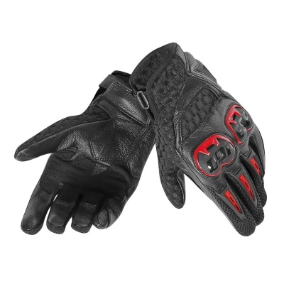 DAINESE AIR HERO UNISEX GLOVES - LAVA-RED/BLACK перчатки унисекс фото в интернет-магазине FrontFlip.Ru