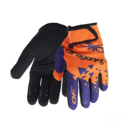 DRAGONFLY Перчатки DF CROSS Orange - Ultramarine фото в интернет-магазине FrontFlip.Ru