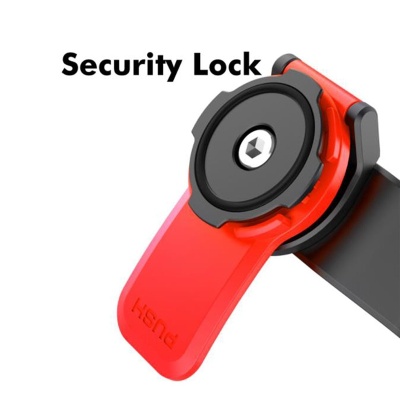 Держатель для телефона на руль Moto Holder красный фото в интернет-магазине FrontFlip.Ru