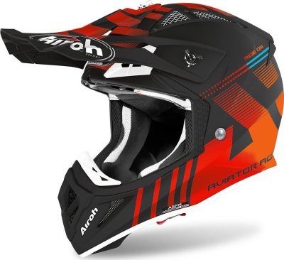 AIROH шлем кросс AVIATOR ACE NEMESI ORANGE MATT фото в интернет-магазине FrontFlip.Ru