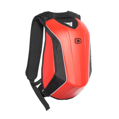 DAINESE Рюкзак DAINESE D-Mach Compact Backpack Fluo Red/Black фото в интернет-магазине FrontFlip.Ru