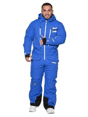 SNOW HEADQUARTER Горнолыжный комбинезон мужской A-89015 Синий фото в интернет-магазине FrontFlip.Ru