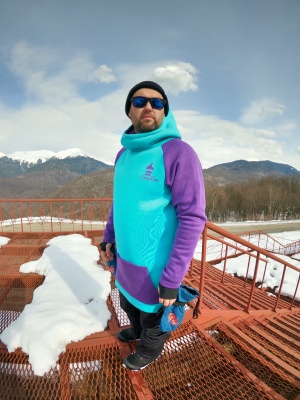 Худи SNOWBRO Шон Mint/Purple фото в интернет-магазине FrontFlip.Ru