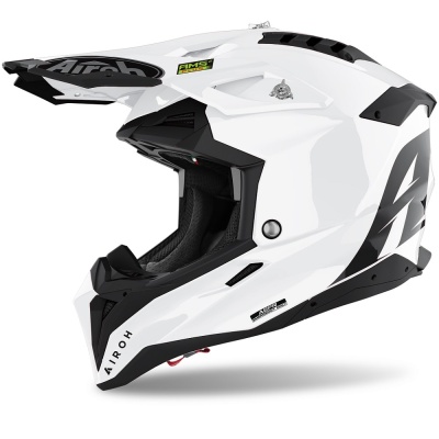 AIROH шлем кросс AVIATOR 3 COLOR WHITE GLOSS фото в интернет-магазине FrontFlip.Ru