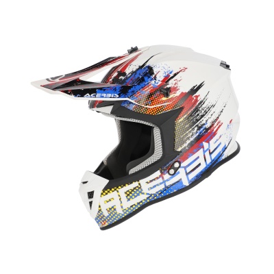 Шлем Acerbis LINEAR 22-06 White/Blue/Red фото в интернет-магазине FrontFlip.Ru